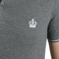 Dolce & Gabbana Gray Collared Short Sleeve Crown T-shirt