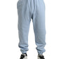 Dolce & Gabbana Light Blue Cotton Sweatpants Men Jogger Pants