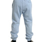 Dolce & Gabbana Light Blue Cotton Sweatpants Men Jogger Pants