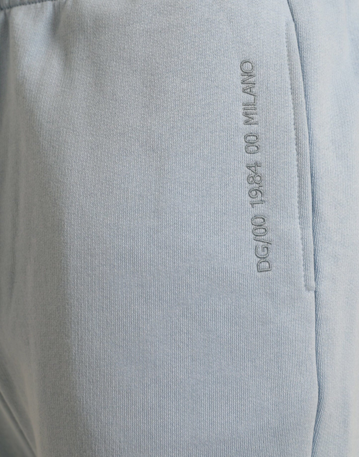 Dolce & Gabbana Light Blue Cotton Sweatpants Men Jogger Pants