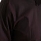 Dolce & Gabbana Maroon Jacquard Formal Dress MARTINI Shirt