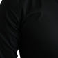 Dolce & Gabbana Black Cotton Stretch Slim Formal Dress Shirt