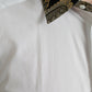 Dolce & Gabbana White Cotton Jacquard Formal GOLD Dress Shirt