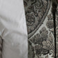 Dolce & Gabbana White Floral Brocade GOLD Dress Shirt