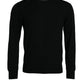 Dolce & Gabbana Black Cashmere Crew Neck Pullover Sweater