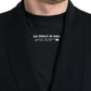 Dolce & Gabbana Elegant Black Cashmere Robe with Waist Belt