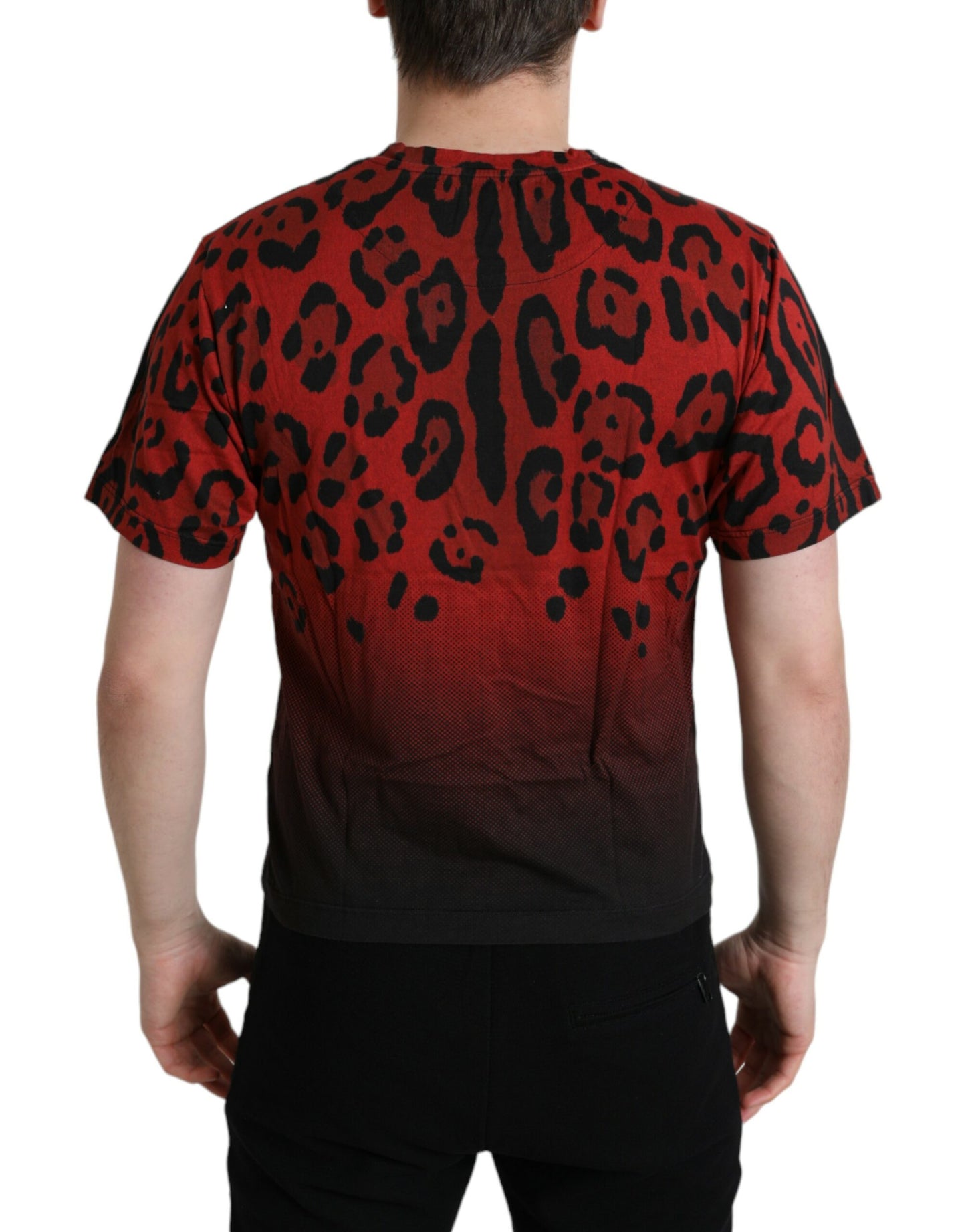 Dolce & Gabbana Red Leopard T-shirt