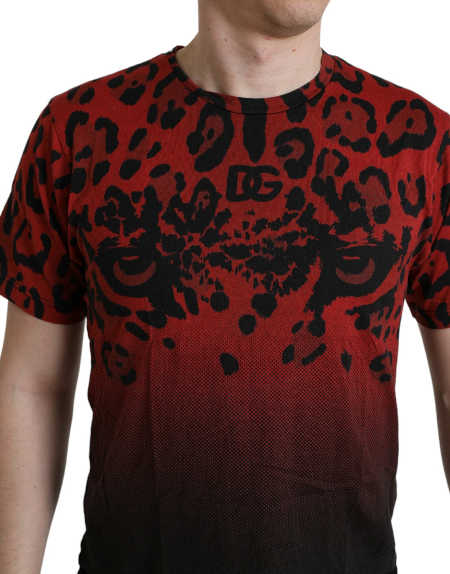 Dolce & Gabbana Red Leopard T-shirt