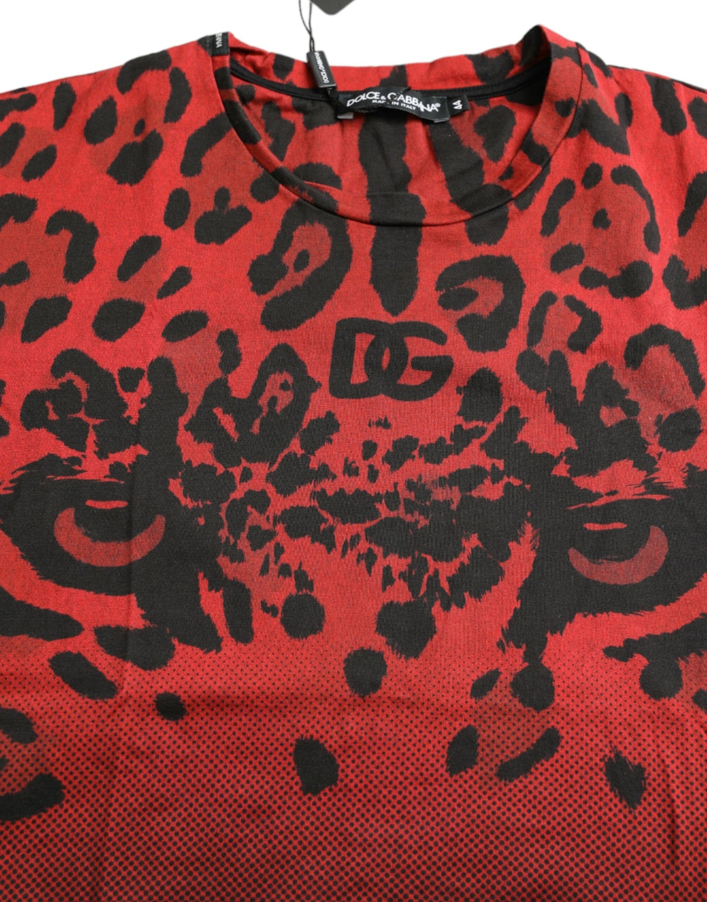 Dolce & Gabbana Red Leopard T-shirt