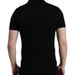 Dolce & Gabbana Black Logo Collared Short Sleeve T-shirt