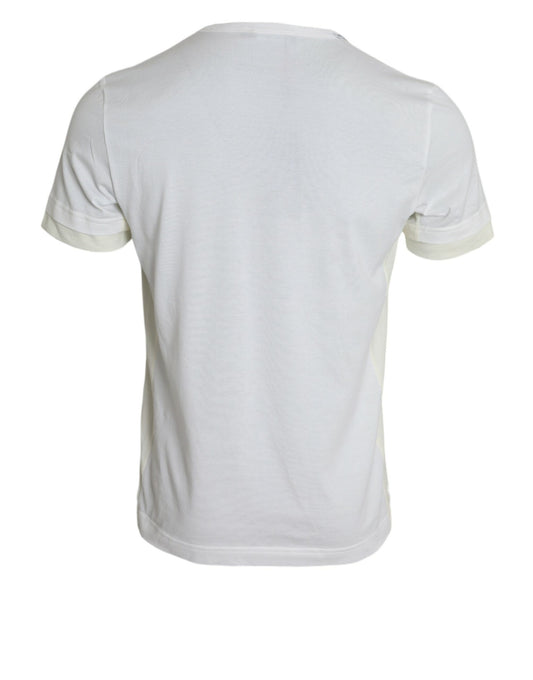 Dolce & Gabbana White Cotton Pocket Short Sleeves T-shirt