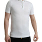 Dolce & Gabbana White Collared Short Sleeve Crown T-shirt