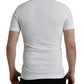 Dolce & Gabbana White Collared Short Sleeve Crown T-shirt