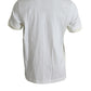 Dolce & Gabbana White Cotton Pocket Short Sleeves T-shirt