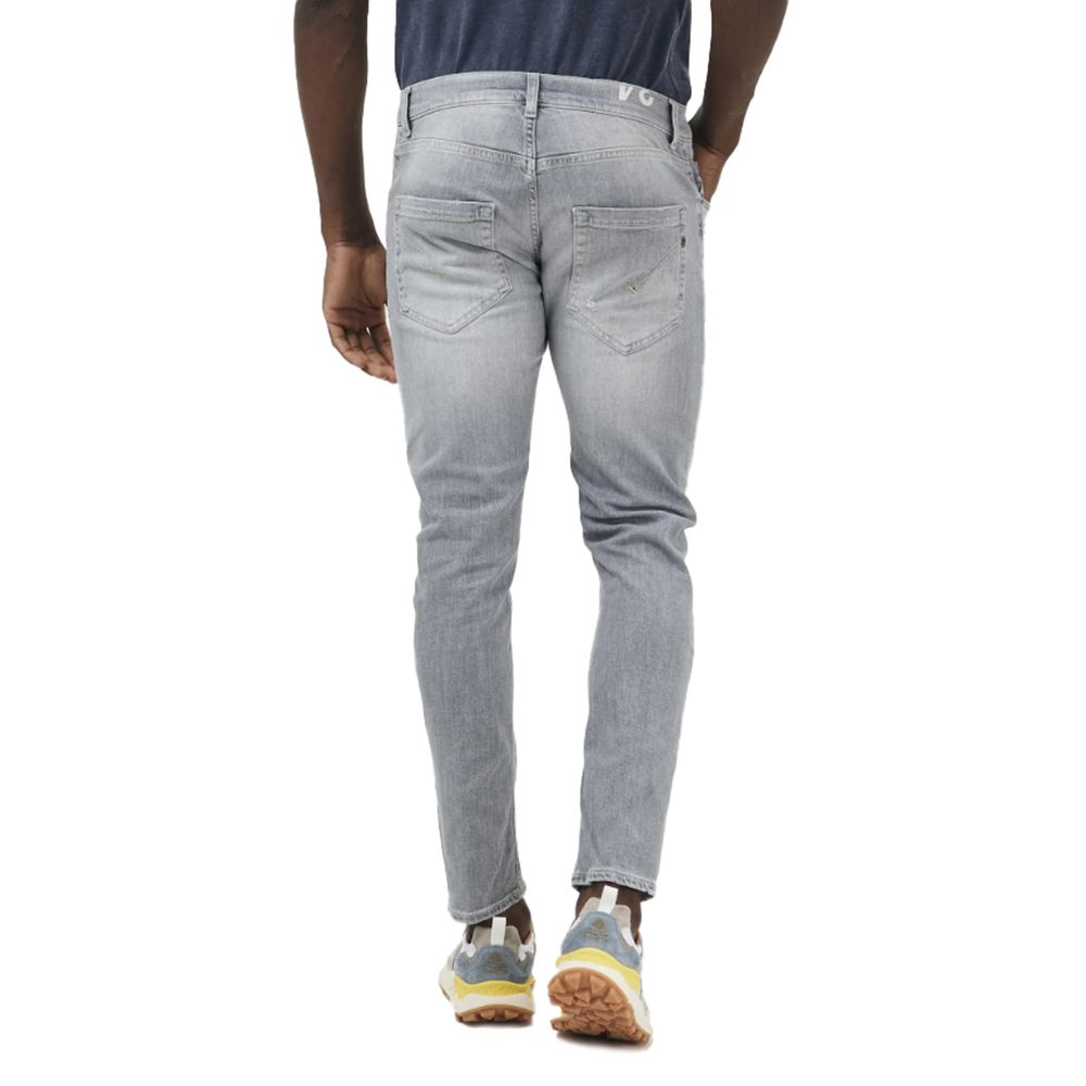 Dondup Gray Cotton Jeans & Pant