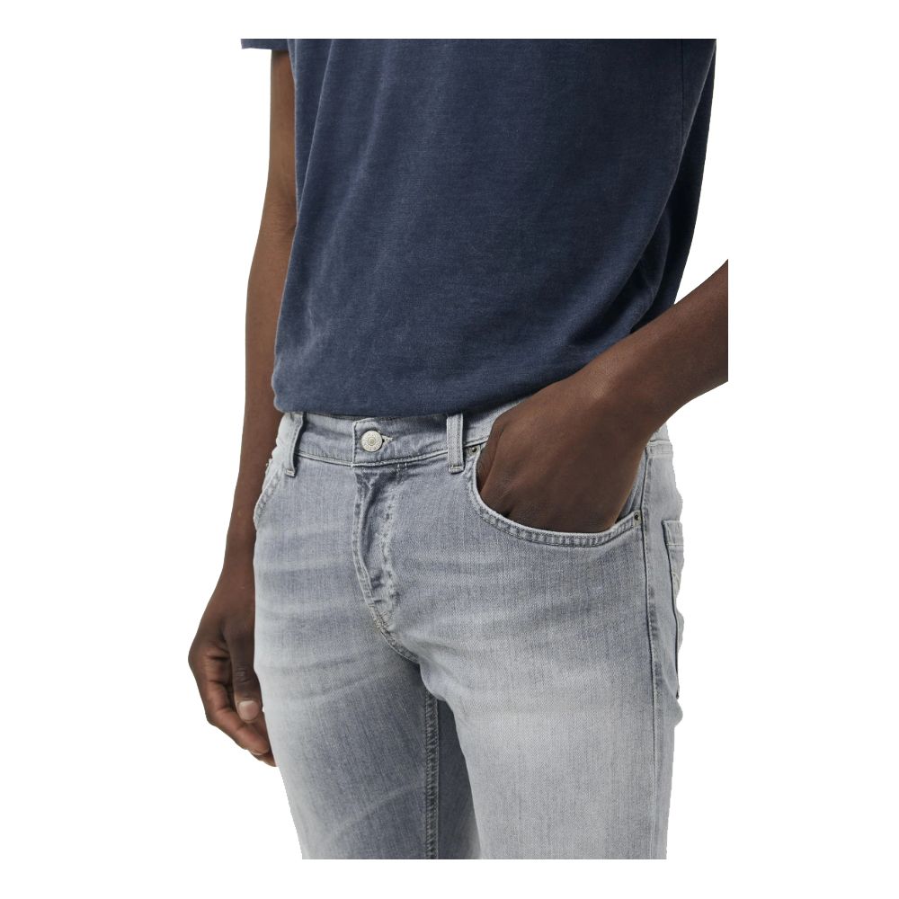 Dondup Gray Cotton Jeans & Pant