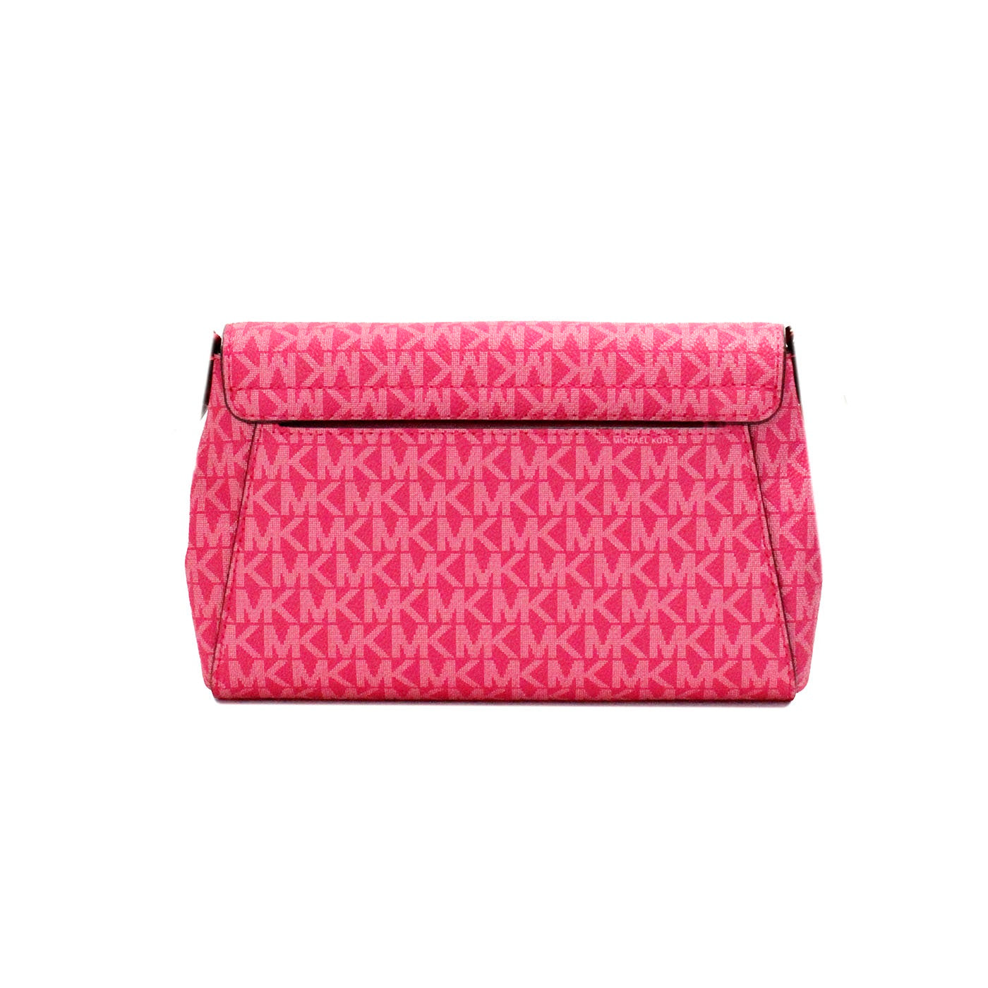 Michael Kors Jet Set Medium Electric Pink Convertible Pouchette Crossbody Bag