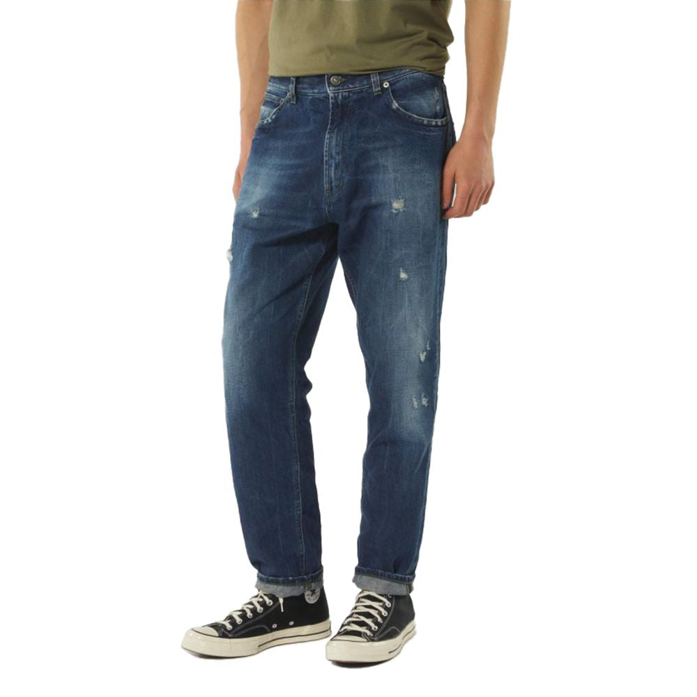 Dondup Blue Cotton Jeans & Pant