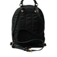 Dolce & Gabbana Black #DGFAMILY Embellished Backpack VULCANO Bag