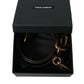 Dolce & Gabbana Brown Calf Leather Gold Metal Buckle Belt