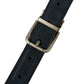 Dolce & Gabbana Blue Suede Leather Gold Metal Buckle Belt