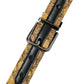 Dolce & Gabbana Gold Leather Jacquard Silver Metal Buckle Belt