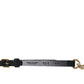 Dolce & Gabbana Black Suede Gold Chain Crystal Waist Belt