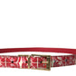 Dolce & Gabbana Elegant Red Calfskin Waist Belt