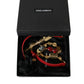 Dolce & Gabbana Red Leather Crystal Chain Waist Belt