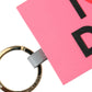 Dolce & Gabbana Pink Silicone DG Logo Gold Brass Keychain