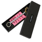 Dolce & Gabbana Pink Silicone DG Logo Gold Brass Keychain