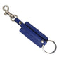 Dolce & Gabbana Blue Calf Leather DG Logo Silver Brass Keyring Keychain