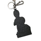 Dolce & Gabbana Leather Dominico Stefano #DGFAMILY Logo Badge Keychain