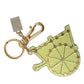 Dolce & Gabbana Multicolor Gold Tone Carretto Keychain Keyring