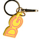 Dolce & Gabbana Yellow Rubber Gold Tone Metal DG Logo Keyring Keychain