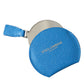 Dolce & Gabbana Blue Calfskin Leather Round Logo Hand Mirror Holder