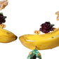 Dolce & Gabbana Gold Brass Crystal Banana Clip-on Dangling Earrings