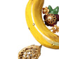 Dolce & Gabbana Gold Brass Crystal Banana Clip-on Dangling Earrings