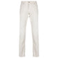 Dondup White Cotton Jeans & Pant