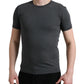 Dolce & Gabbana Elegant Dark Gray Crew Neck Tee