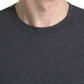 Dolce & Gabbana Elegant Dark Gray Crew Neck Tee