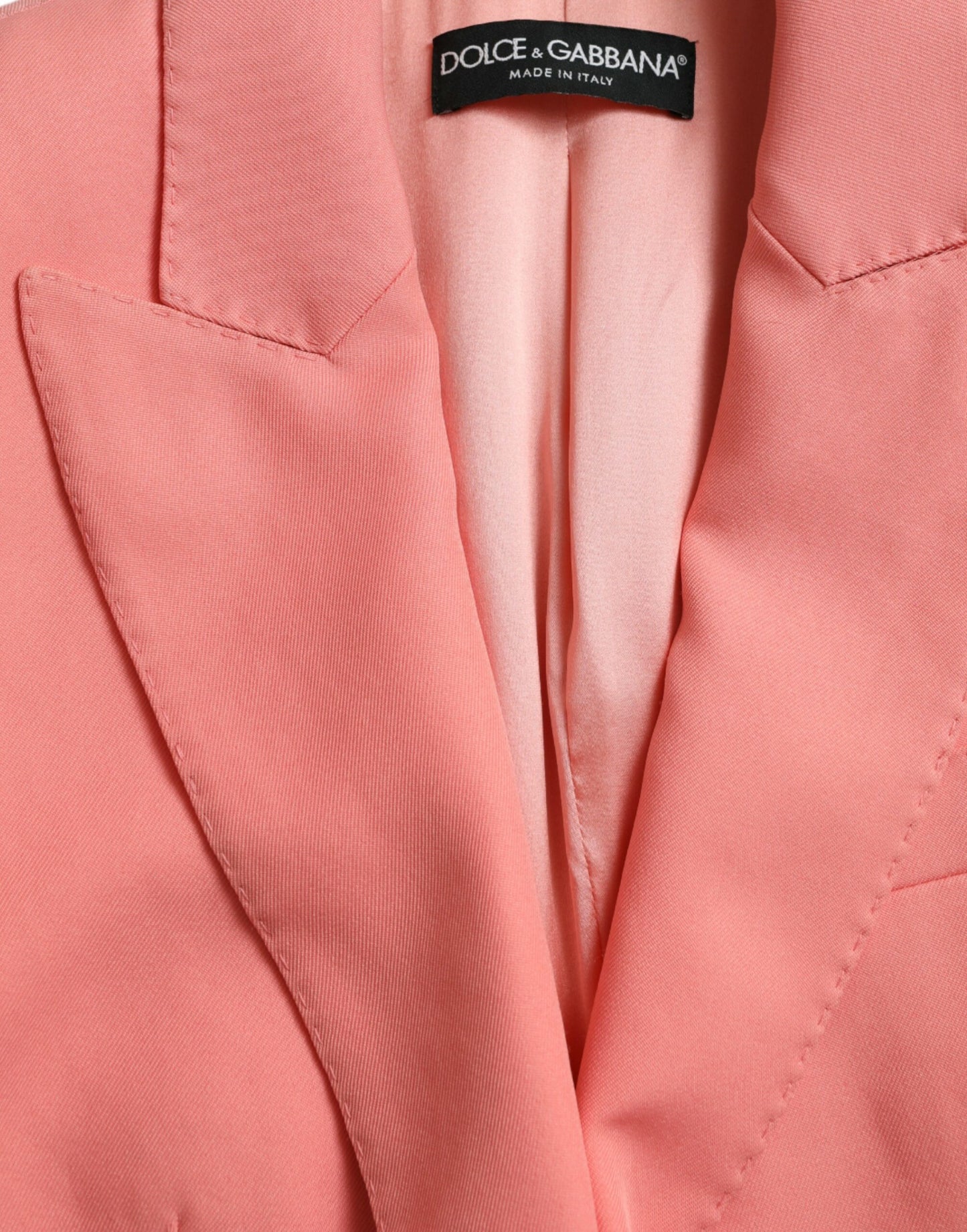 Dolce & Gabbana Chic Pink Peak Lapel Blazer