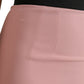 Dolce & Gabbana Elegant High Waist Pencil Skirt in Pink