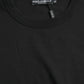 Dolce & Gabbana Black Logo Embossed Crew Neck Short Sleeves T-shirt