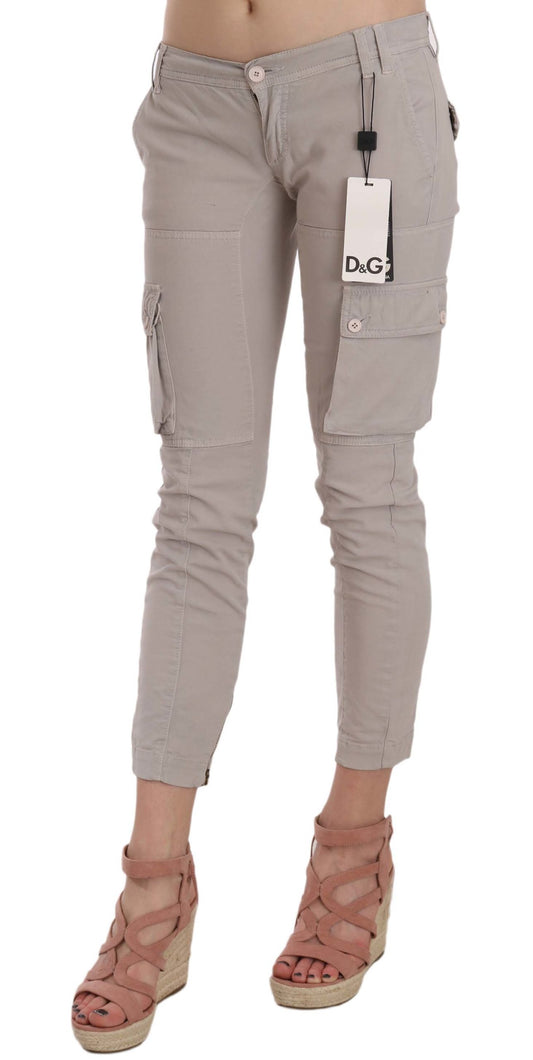 Dolce & Gabbana Casual Fitted Khaki Trousers Pants