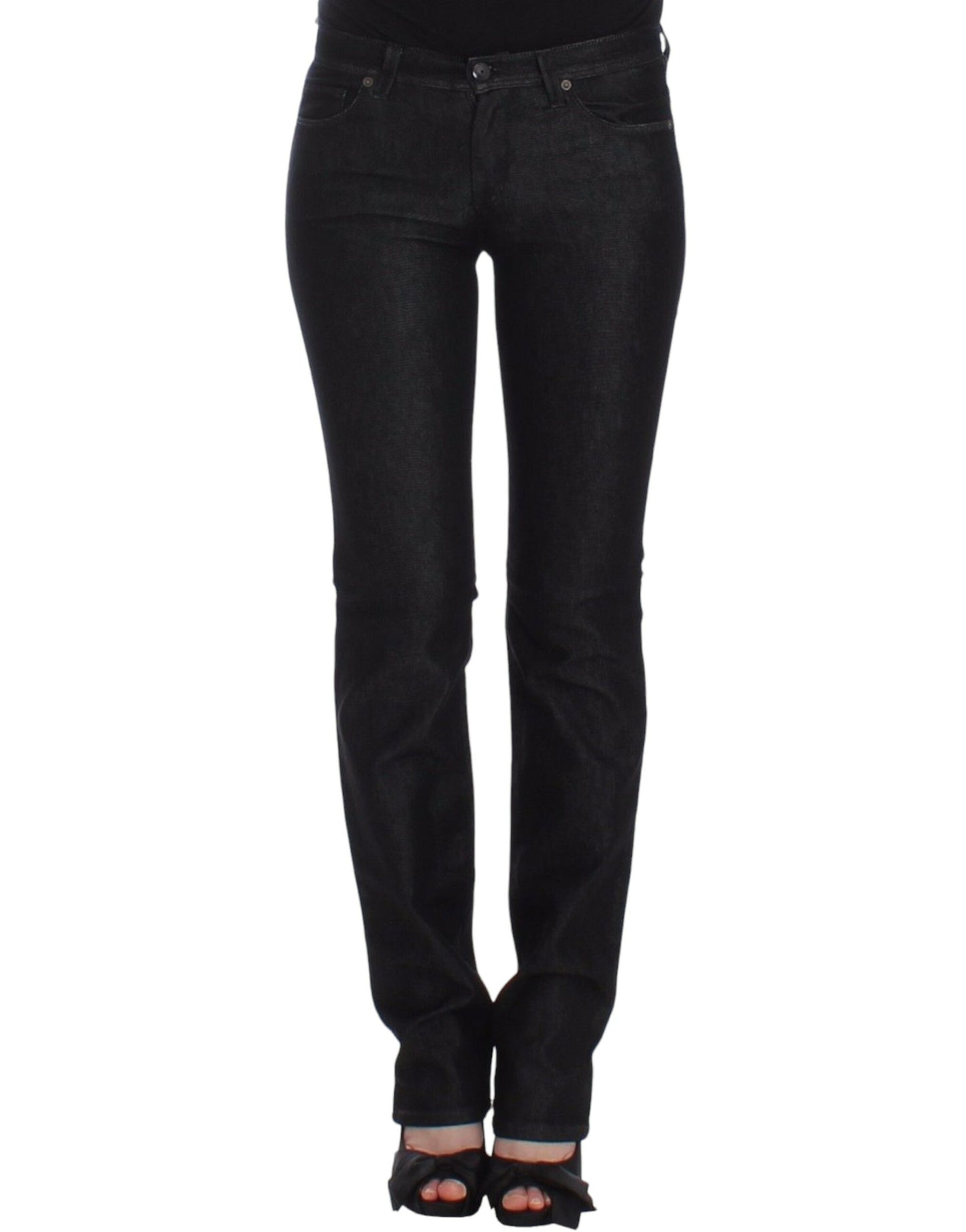 Ermanno Scervino Black Slim Jeans Denim Pants Skinny Leg Stretch