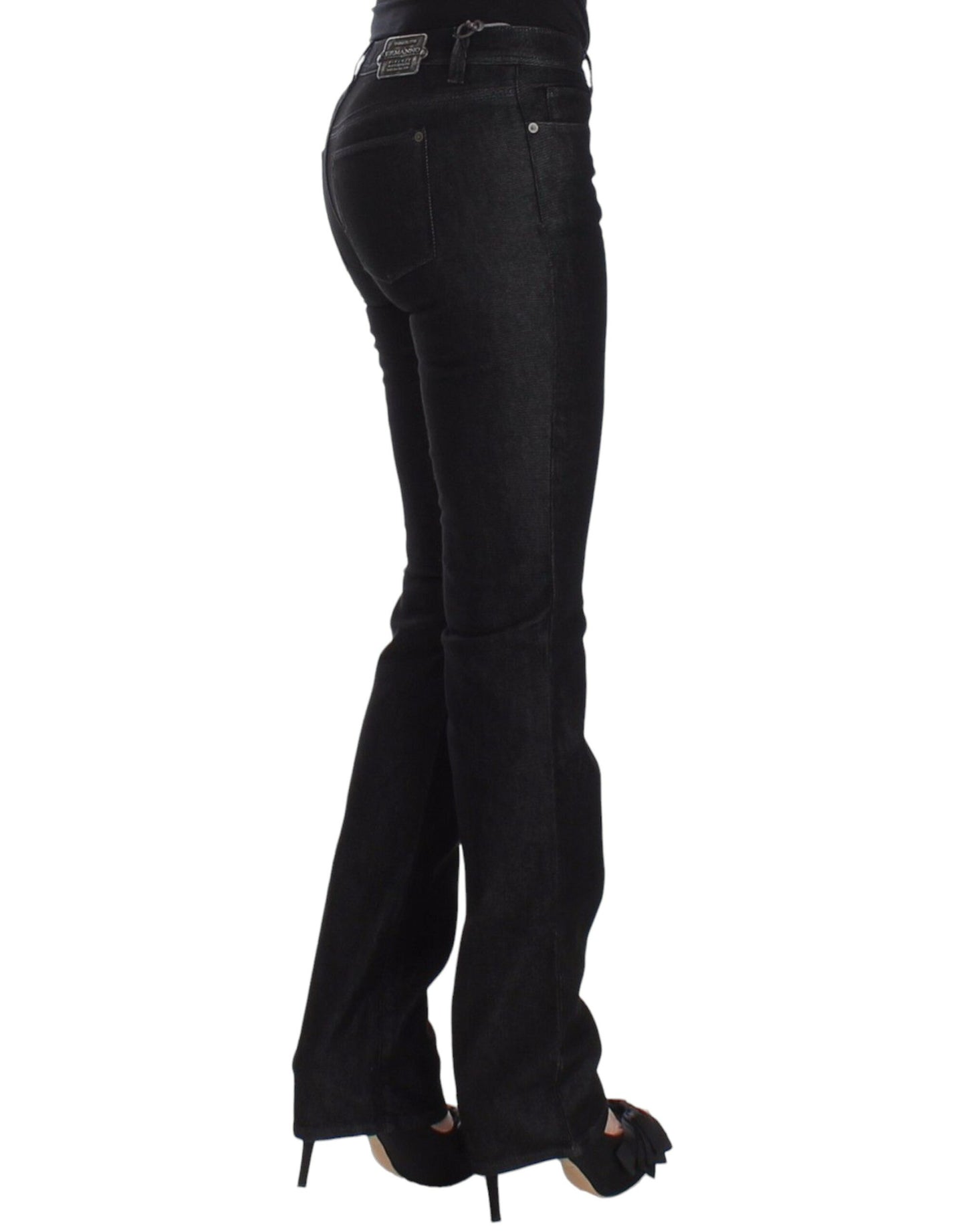 Ermanno Scervino Black Slim Jeans Denim Pants Skinny Leg Stretch