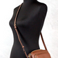 Burberry Small Branded Tan Brown Leather Camera Crossbody Bag