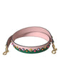 Dolce & Gabbana Pink Green Multicolor Leather Handbag Shoulder Strap