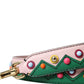 Dolce & Gabbana Pink Green Multicolor Leather Handbag Shoulder Strap